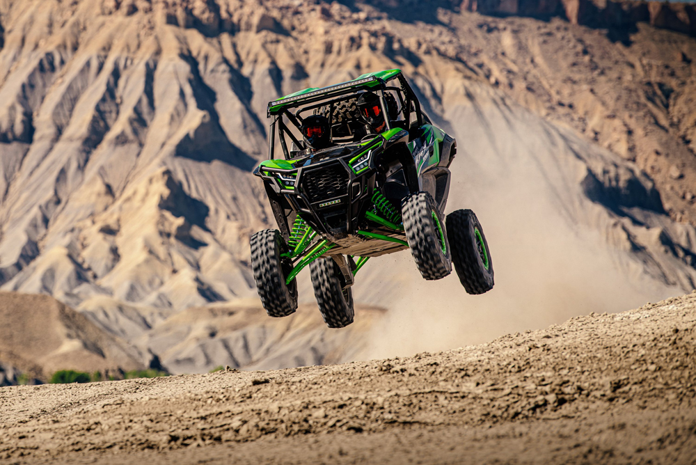 Kawasaki has released a new sport side x side, the 2020 Kawasaki Teryx KRX 1000, and it has the highest displacement and most powerful engine to date for a Kawasaki side x side.