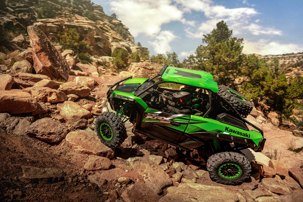 Kawasaki has released a new sport side x side, the 2020 Kawasaki Teryx KRX 1000, and it has the highest displacement and most powerful engine to date for a Kawasaki side x side.