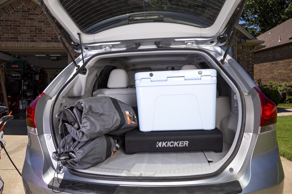 KICKER® Space-Saving, Down-Firing Loaded Sub Enclosures Shipping Now