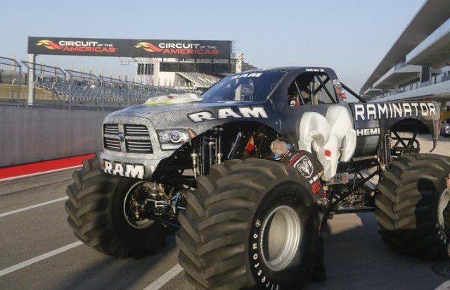 dodge ram truck raminator at track