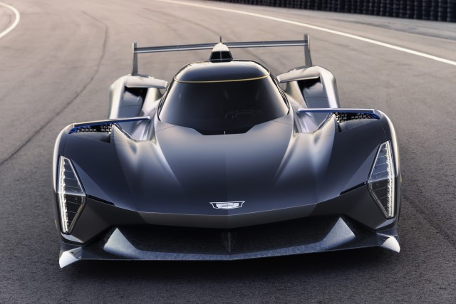 cadillac hypercar at track